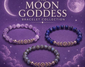 Moon Goddess Bracelet Range, Release The Goddess Within
