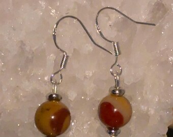 Mookaite Drop Earrings 6mm