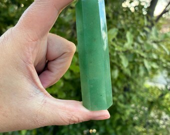 Green Aventurine 9cm Tower Manifest Abundance and Luck