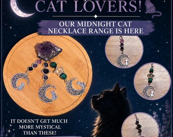The Midnight Cat Necklace Collection