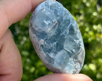 Sparkly Blue Celestite Cluster Soothing Stress relief (5.5cm x 3.5cm)