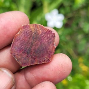 Natural Ruby Raw Polished Crystal, 56 Carats, Healing Stone