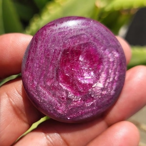 Natural Ruby Cabochon, Round Loose Gemstone, 150 ct