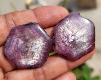 Wonder Sapphire Slice Lot, Loose Gemstone Pair