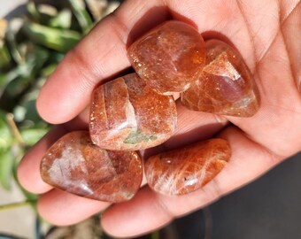 Sunstone Tumbled Stone Set, Genuine Healing Crystals, 290 Carats