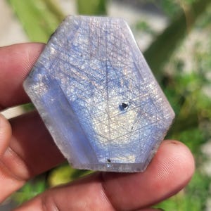 Natural Sapphire Slice, Fancy Shape, Loose Gemstone (70 Carats)