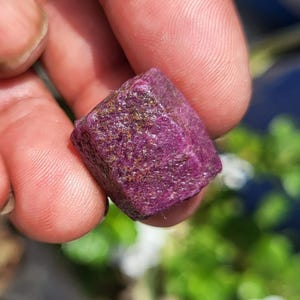 Raw Ruby Gemstone: Natural Rough Stone, 50 Carat
