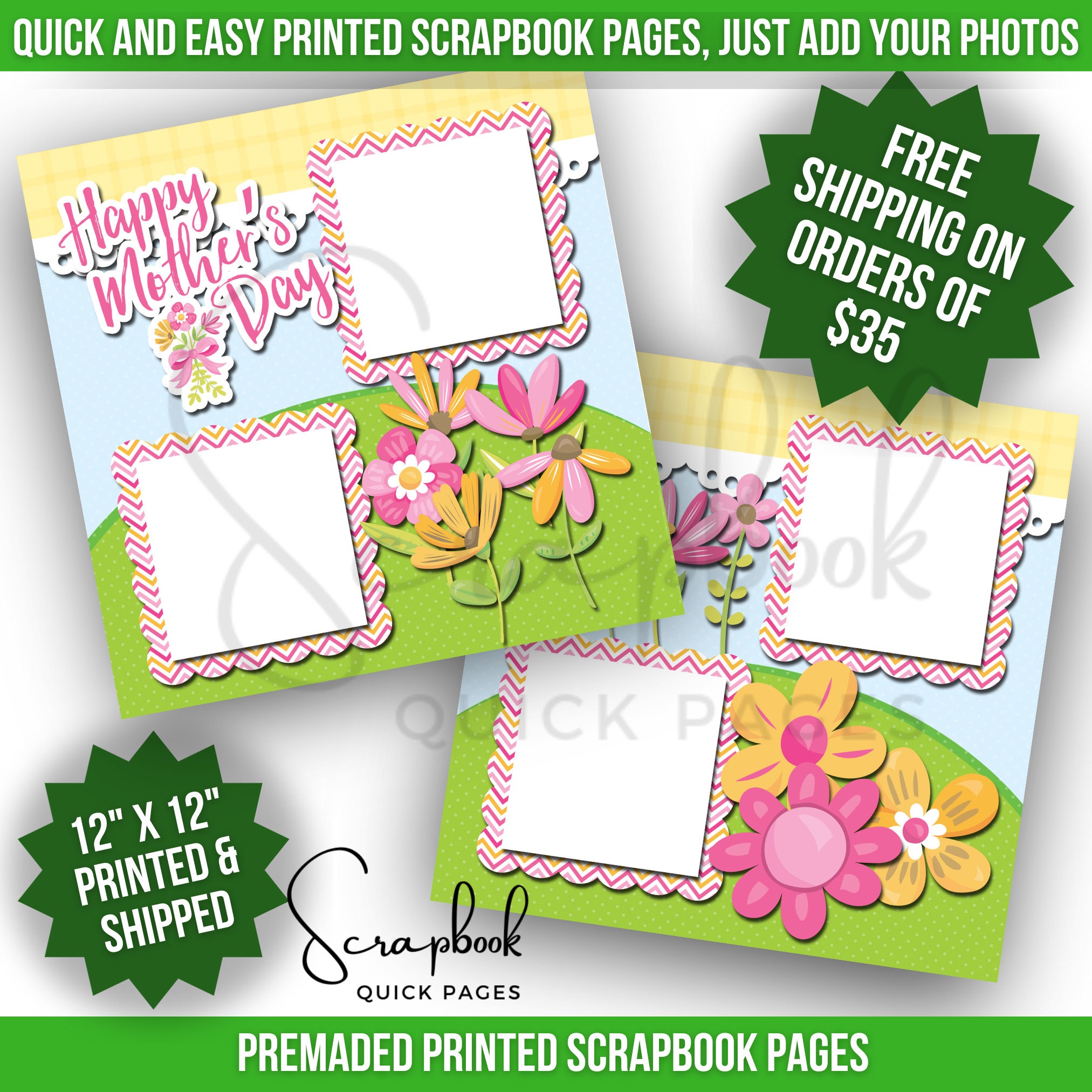 Personalized Welcome Baby Girl 8.5x11 Premade Scrapbook Binder Album Baby  Book Baby's First Year 
