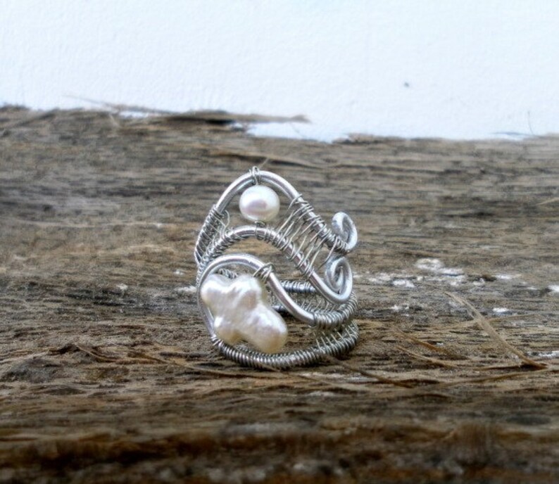 Bridesmaid Gift Wire Wrapped Wedding Ring Bridesmaid Ring Etsy