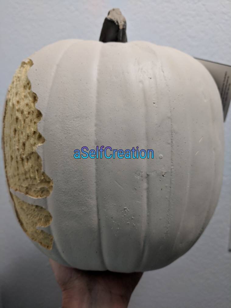 Hand Carved Foam Pumpkin - Fun Loving Snowman Created - Etsy