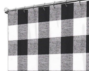 Black Shower Curtain Etsy