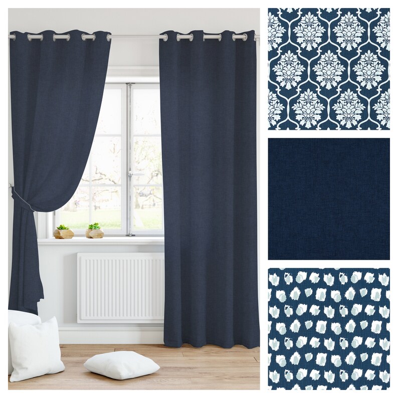 Handmade Curtain Drapery Panels Window Valance Rod Pocket Etsy