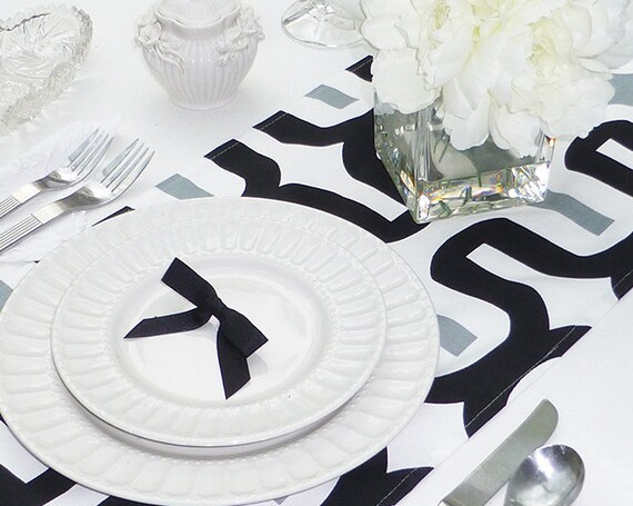 Choisissez Votre Chemin De Table Chemin De Table Noir Linge De