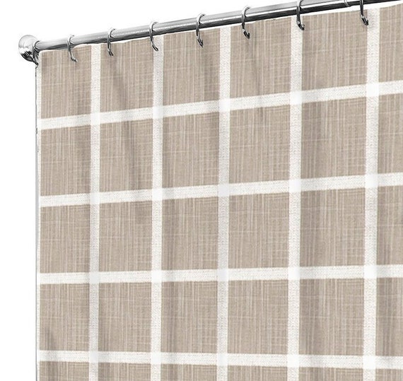 Shower Curtain Squares Country Shower Curtain Rustic Etsy