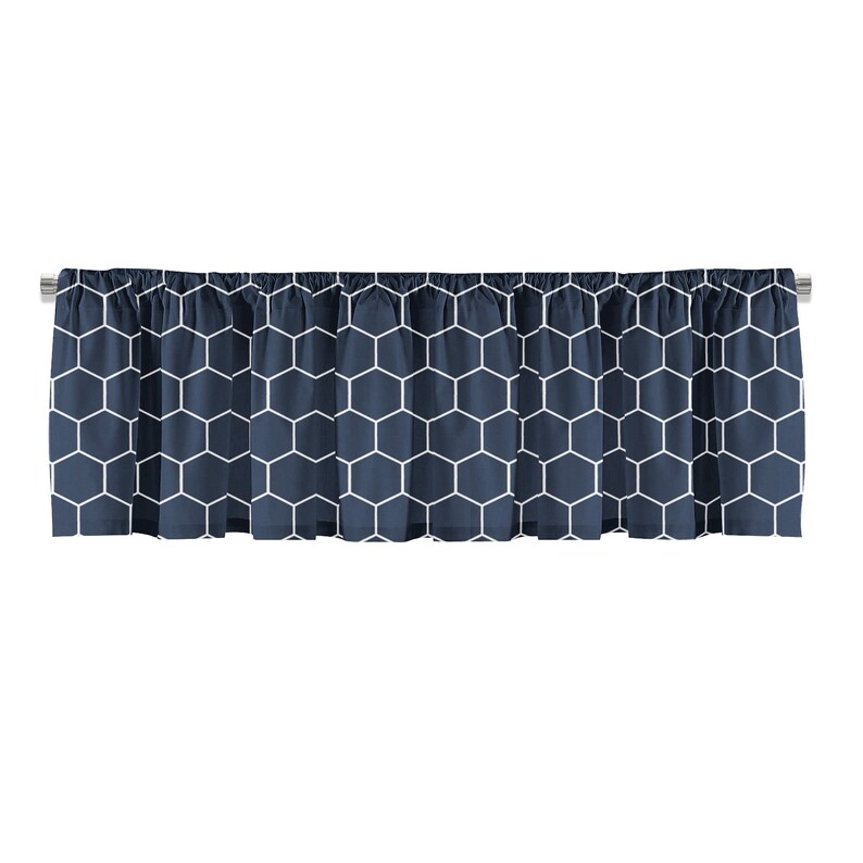 Kitchen Valance Curtain Panels Kitchen Decor Blue Curtains ...