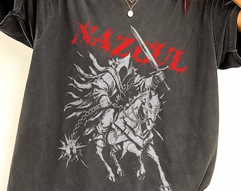 Camiseta retro de los 90 de Nazgûl, El Señor de los Anillos, camiseta desgastada de la Tierra Media de los Nazgûl