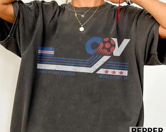 Cape Verde Soccer World Vintage Comfort Colors Shirt, World Cup USA Canada Mexico Soccer Gift For Fan