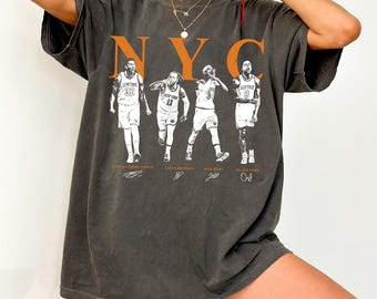 New York Knicks Champions Tee, 2026 NBA Finals, Vintage Jalen Brunson Karl Anunoby Josh Hart NYC Basketball Shirt, New York Basketball shirt