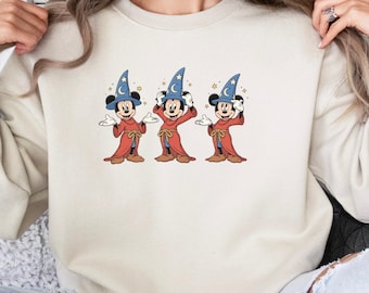 Walt Disney Fantasia Mickey Sweatshirt, Fantasia Mickey Shirt, Mickey Sorcerer Tee, Disneyland Shirt