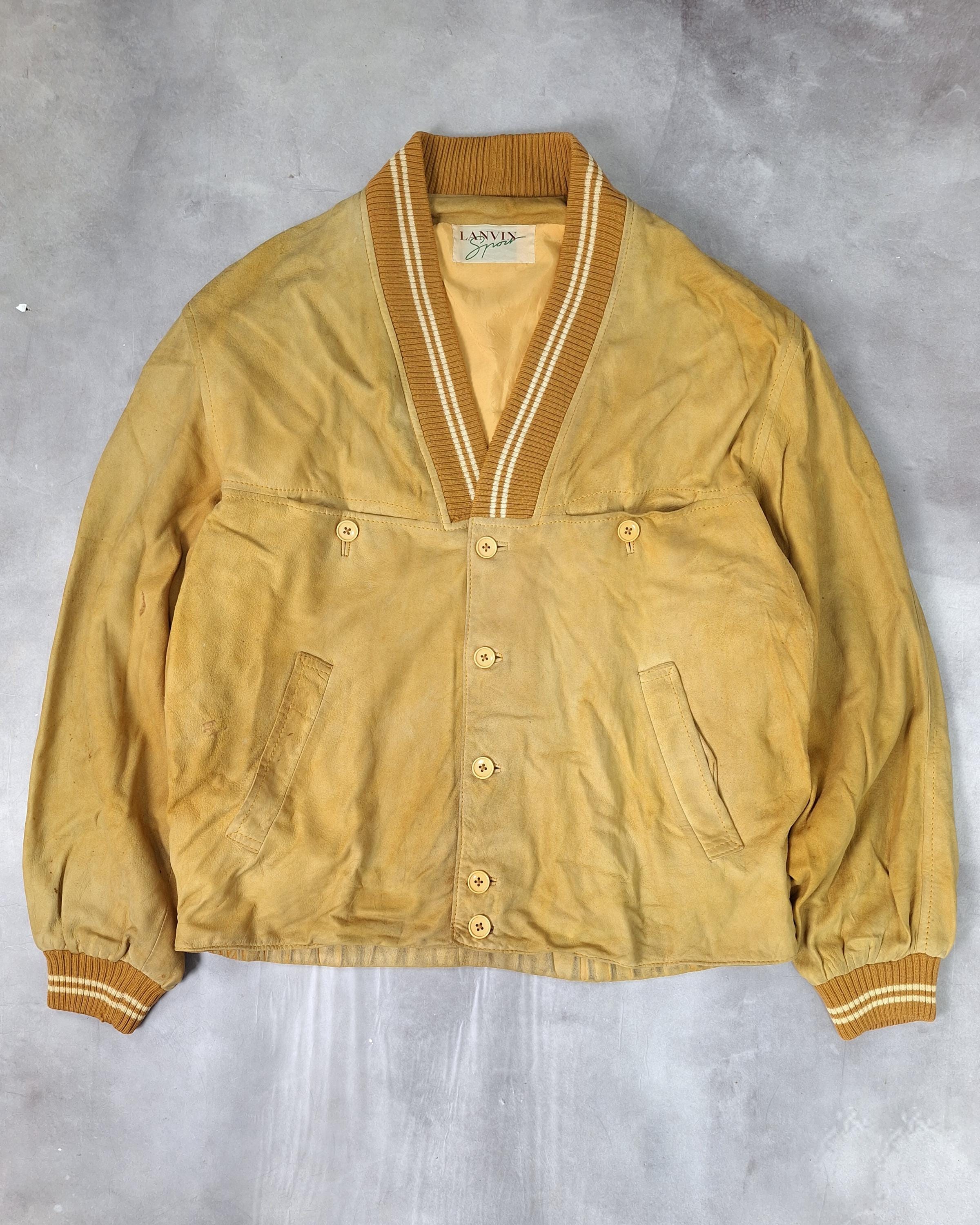 Lanvin, Vintage 80s Lanvin Suede Bomber Jacket