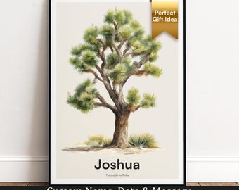 Joshua Tree Print | Botanical Wall Art | Personalised Gift | Nature Wall Decor