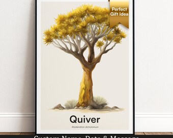 Quiver Tree Print | Botanical Wall Art | Personalised Gift | Nature Wall Decor