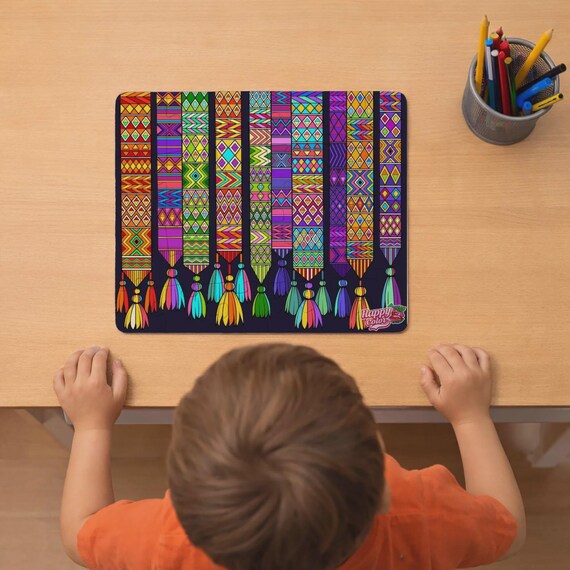 Kids 30-Piece Puzzle, Vibrant Geometric Folk Art, Educational Screen-Free Activity