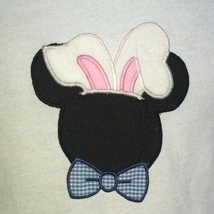 Easter Bunny Mr Mouse head personalized Adult and Plus Size shirt image 4