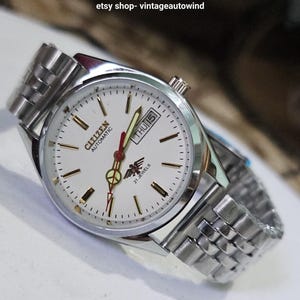 Citizen Automatic Herrklocka – Vintage Japan 21 Juveler 8200 Urverk – Dag/Datum – Fullt servad mekanisk klocka – Restaurerad