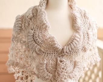 Winter Wedding Wrap,Bridal Shawl, Wedding Shawl, Bridal Cape, Burlap Shawl,Crochet Shawl, Wedding Cape, Bridal Wrap, Wedding Bolero