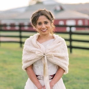 Champagne wedding shawl, bridal shawl wrap, bridesmaid bolero, ivory shoulder wrap, mohair shawl, bridal stole, bridal shrug, bridal capelet
