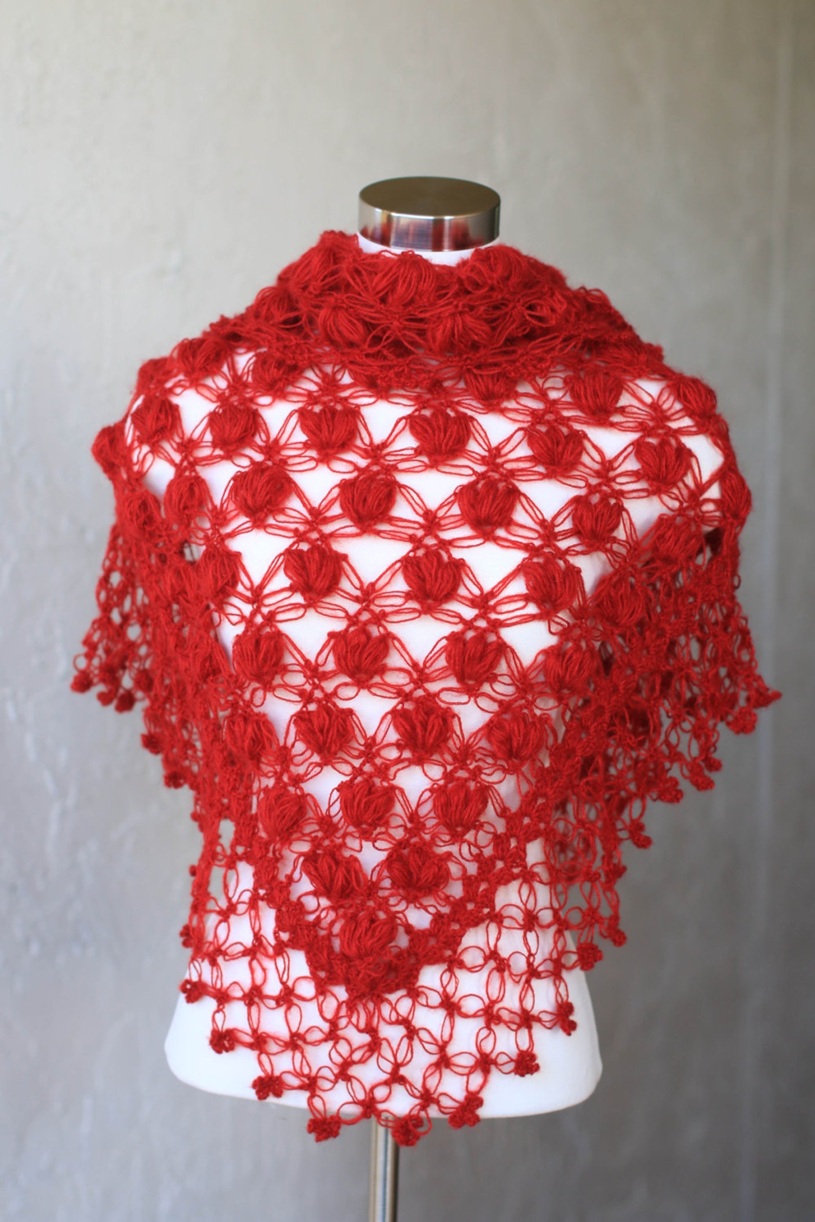 shawl for red gown