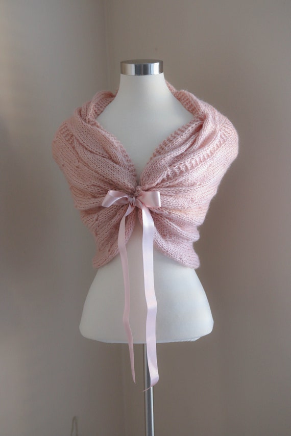 blush shawl wedding