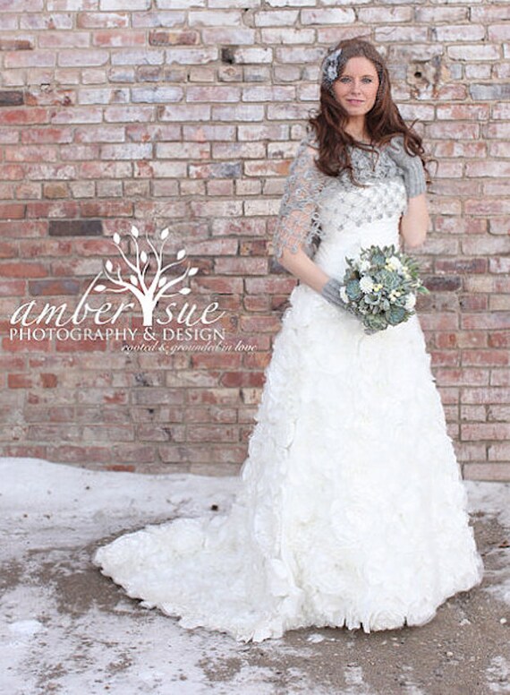 bridal shawl winter wedding