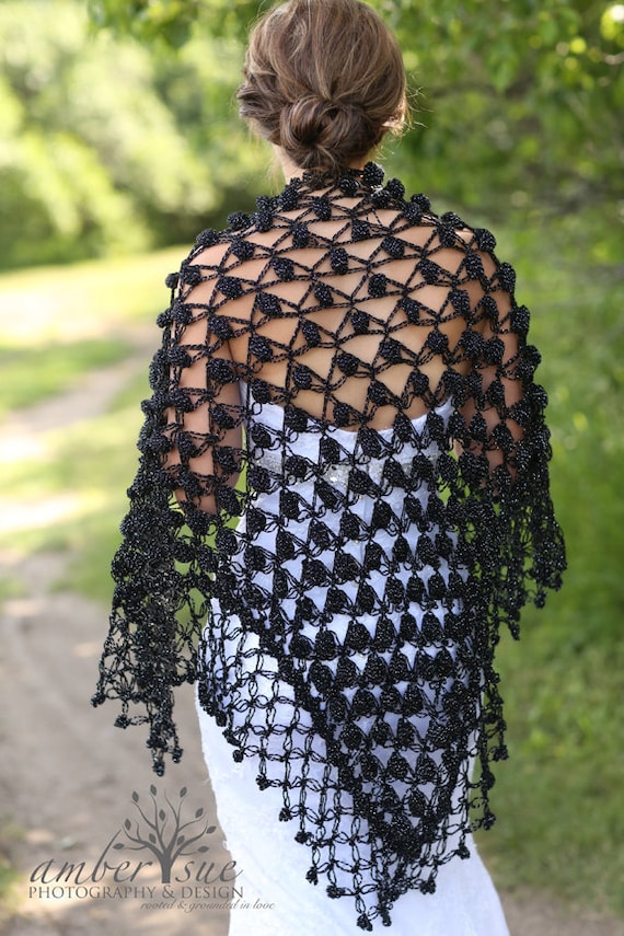 Chal para novias y damas de honor envoltura de boda acogedora bolero nupcial chal nupcial chal de boda chal de boda romantico chal de noche chal negro Etsy Mexico