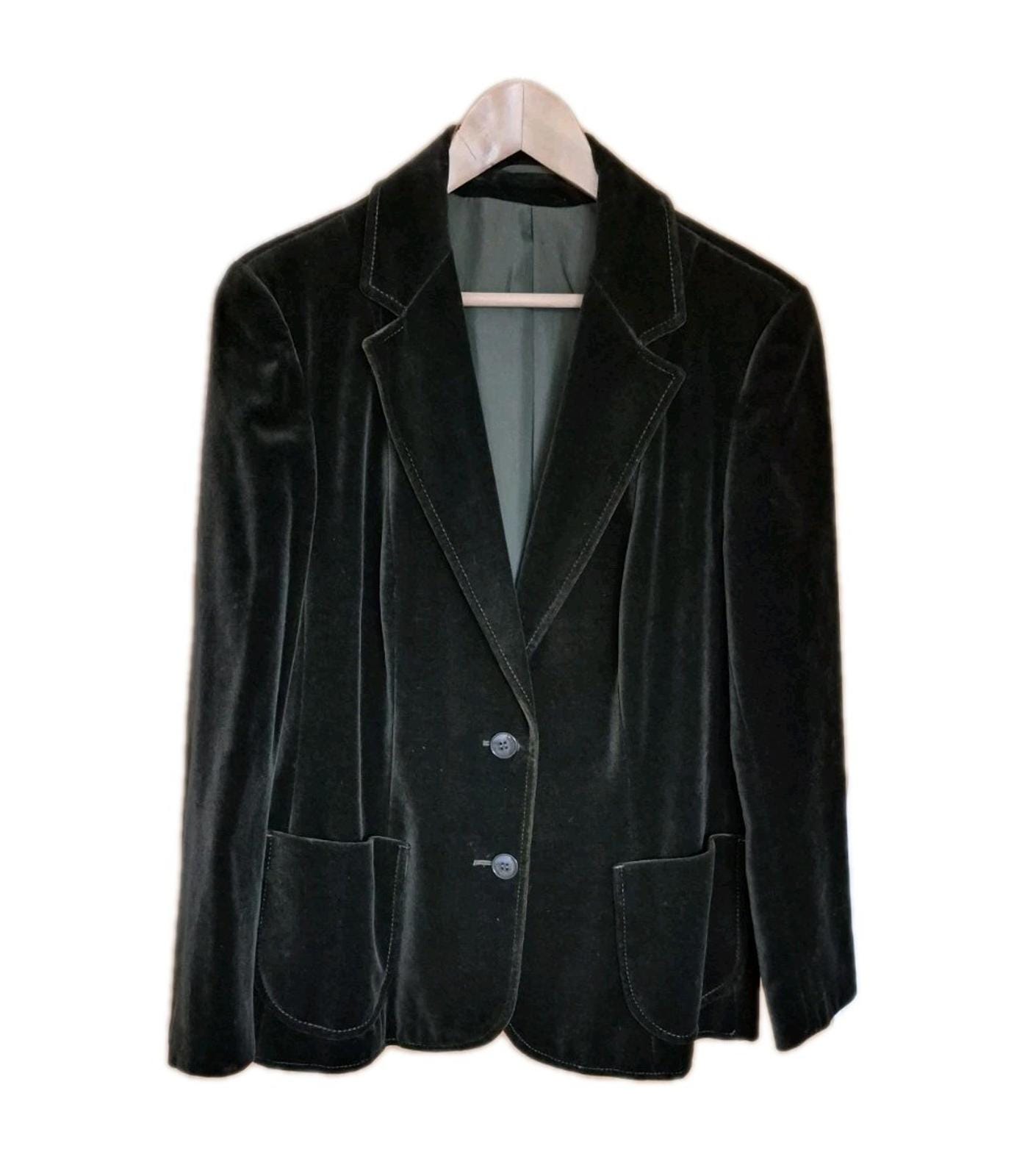 70s St Michael Vintage Velvet Jacket Women