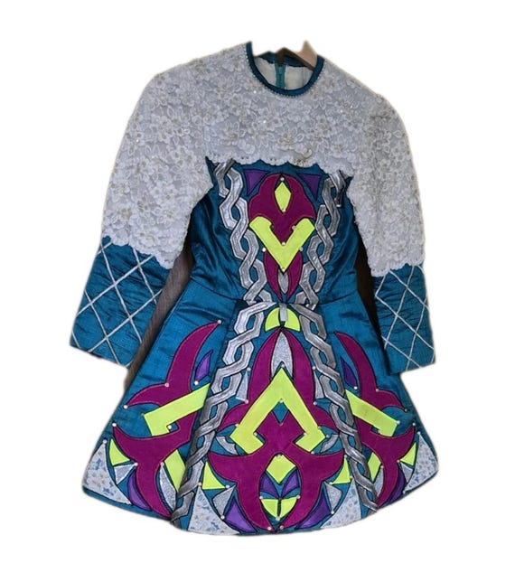 purple irish dance solo dresses Pat Harper Irish Dance Solo Dress Child 7-9 Purple Celtic Feis