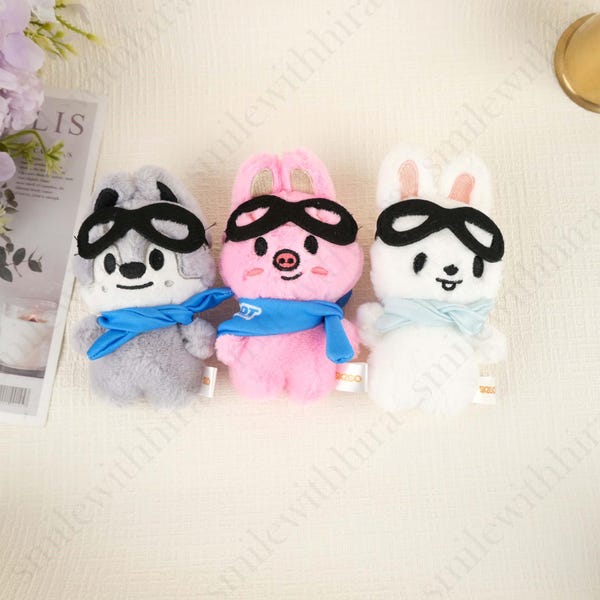 SKZOO Plush Toy, Removable Cape Doll Outfit, K-pop Collectible, SKZ Plush, Gift for Stray Kids Fans