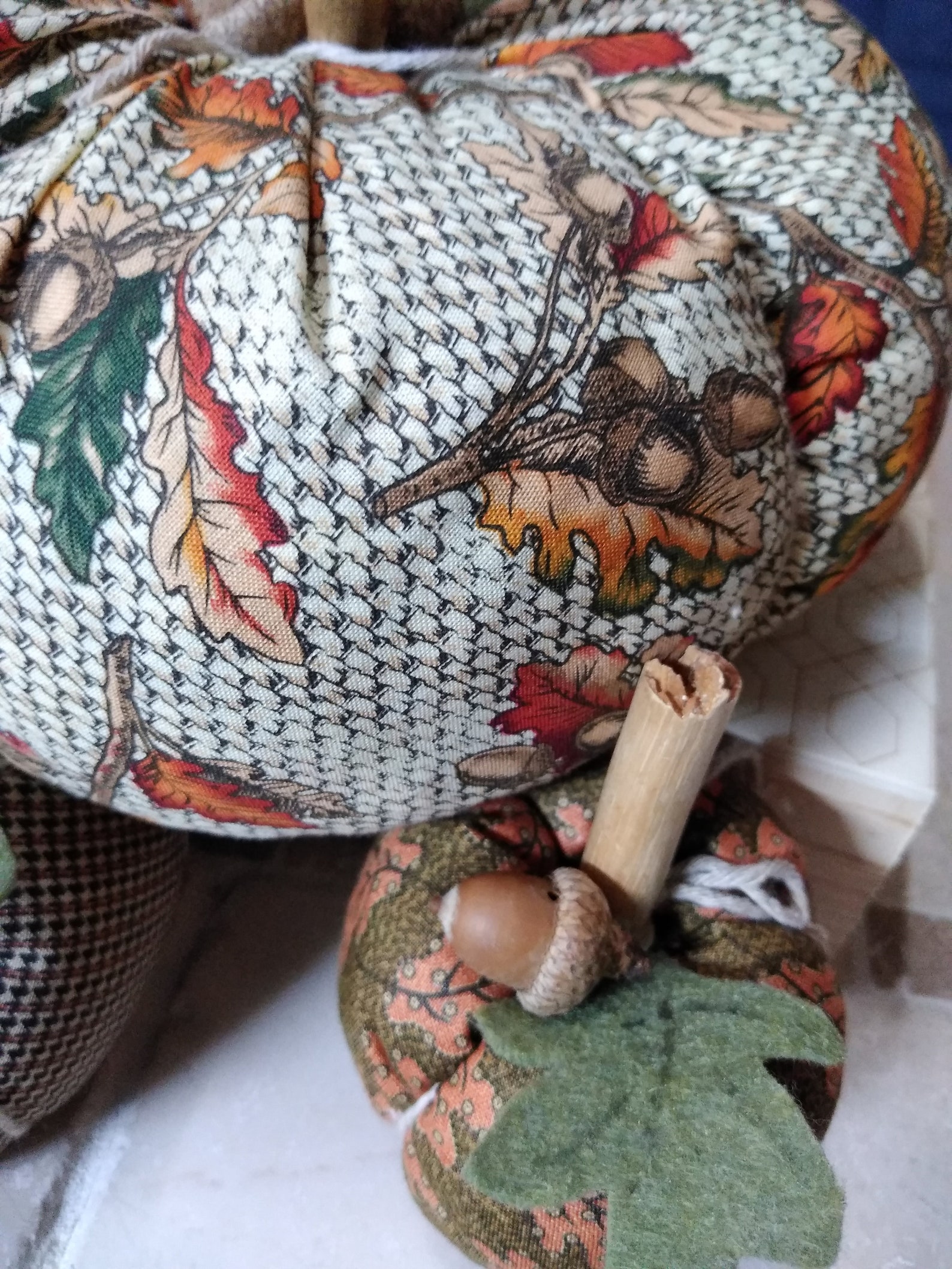 Decorative Fabric Pumpkins Etsy