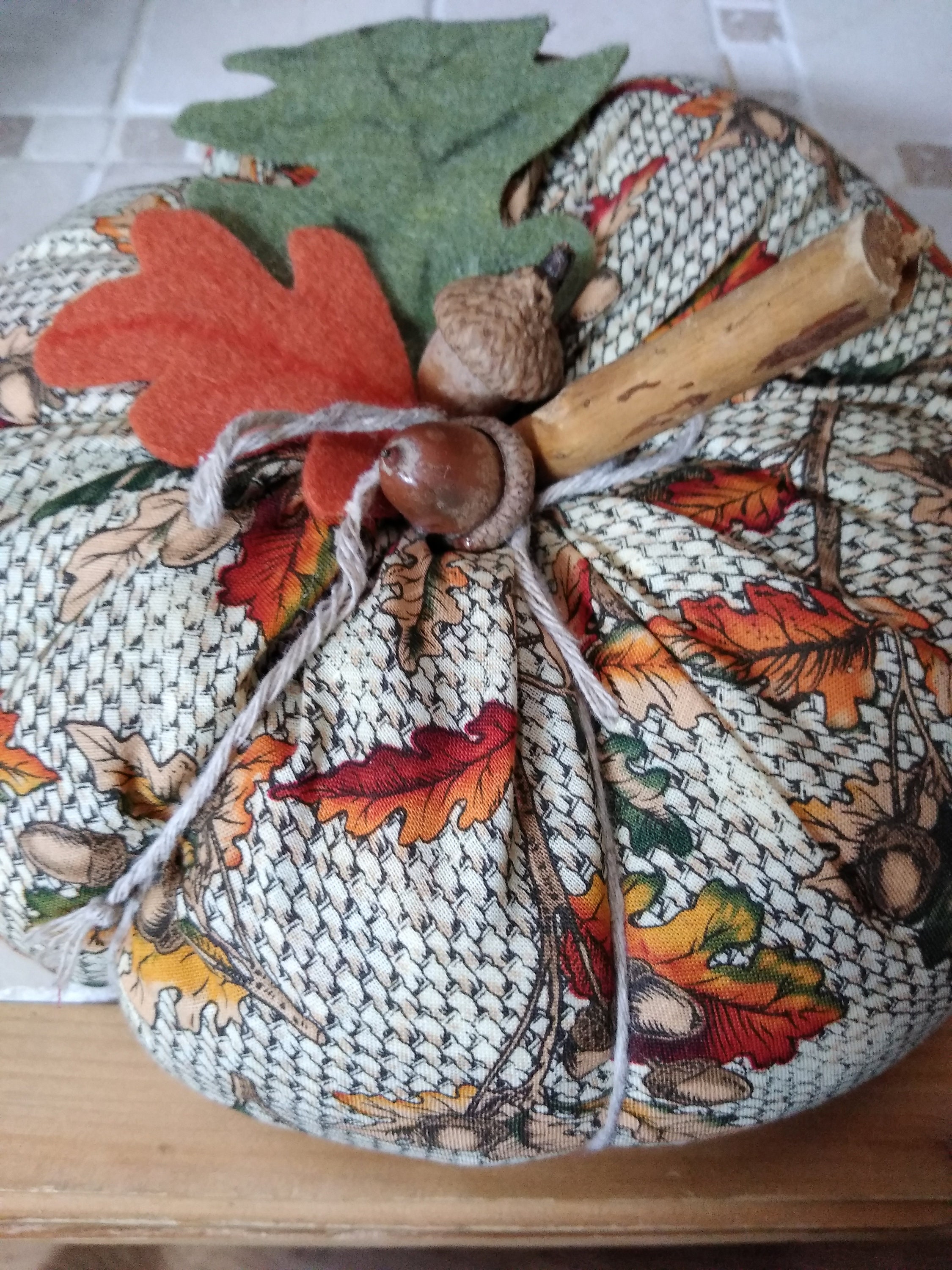 Decorative Fabric Pumpkins Etsy