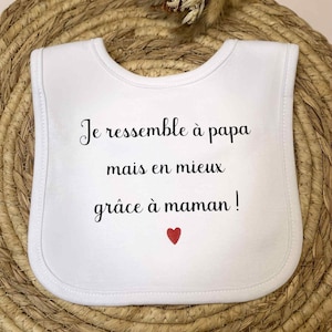 Bavoir personnalisé/ Bavoir bébé personnalisé/ Bavoir humoristique/ Cadeau de naissance/ Cadeau baby original