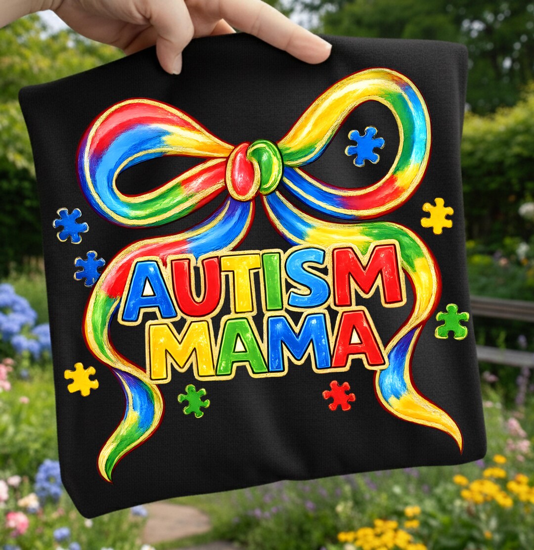 Autism Mama PNG | Autism Awareness Sublimation Design | Puzzle Ribbon ...