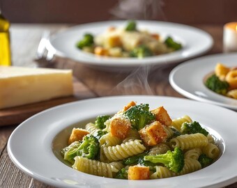 Healthy Broccoli Pasta Bundle | Easy Italian Vegetarian Recipes | Orecchiette, Fusilli & Penne • Digital Download PDF