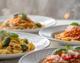 Italian Pasta Trio Bundle - Orecchiette Broccoli, Spaghetti Pomodoro & Aglio e Olio + FREE Bruschetta Recipe