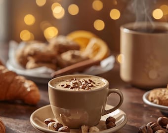 Nocciola Coffee + Cantuccini + Italian Mulled Wine Bundle | Cozy Italian Winter Recipes • Digital Download PDF