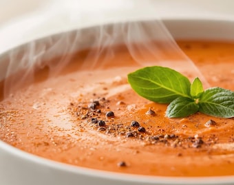 Italian Tomato Soup Recipe | Cozy Winter One-Pot Dinner | Easy Basil Cream • Digital Download PDF