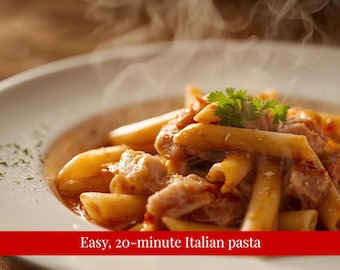 Pasta al Tonno | Authentic Italian Dinner Recipe | Easy 20-Minute Tuna Pasta • Digital Download PDF