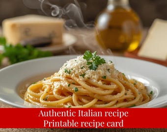 Gorgonzola Pasta Rezept | cremige italienische Blauschimmelkäsesauce | Einfaches 20-Min. Abendessen • Digitaler Download PDF
