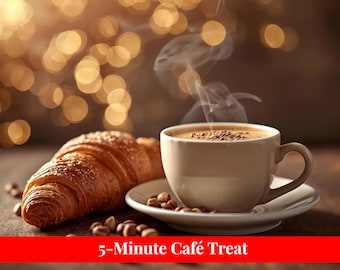 Hazelnut Cream Coffee | Café Style Treat at Home | Easy 5-Minute Italian Drink • Digital PDF