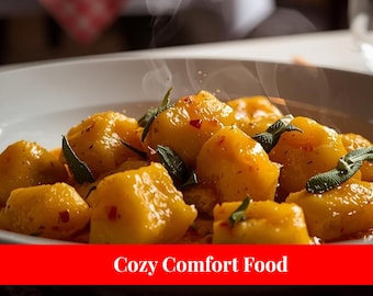 Butternut Squash Gnocchi with Sage Butter | Cozy Italian Fall Comfort Food • Digital Download PDF